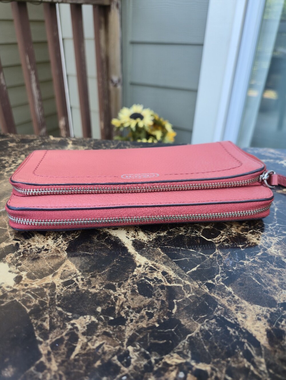 Coach Park Double Accordian Zip Wallet - Picture 9 of 13